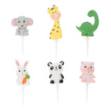 Enfeites De Decoração De Bolos Bunny 6 Unidades