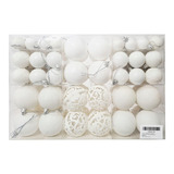 Enfeites Para Árvores De Natal Fact Bolas De Natal Douradas Por Kit De 100 U Branco