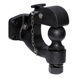 Engate De Gancho Pintle Preto Fosco 2 50mm Bola De