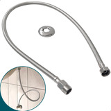Engate Flexível Mangueira 100cm Inox304 Agua Quente Fria 1 2