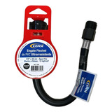 Engate Flexivel Preto Pvc Fosco Censi 30cm Ultra Resistente