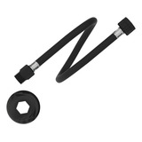 Engate Flexível Pvc Rabicho 1 2 40cm Censi Preto Fosco