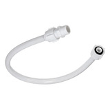 Engate Mangueira Flexível 40cm Pvc Branco Lavabo Bide