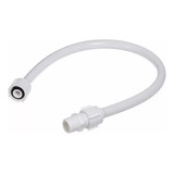 Engate Mangueira Rabicho Flex Branca 1 2p 30cm Universal Cor Branco