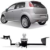 Engate Para Reboque Rabicho Fiat Punto 2007 08 09 10 11 12 13 14 15 16 17 Tração 400Kg InMetro