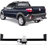Engate Para Reboque Rabicho Fiat Strada 2003 Até 2016 14 Tração 400Kg InMetro