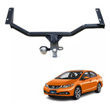 Engate Rabicho Reboque Reforçado Honda Civic 2012 A 2015