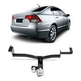 Engate Reboque Rabicho Fixo 700kg Honda Civic 2006 2007 2008