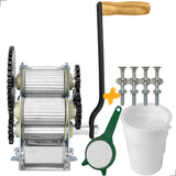Engenho Cana Manual Garapeira Moedor 3 Moendas Inox Metal Jb