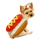 Engraçada Fantasia Cachorro Quente Hot Dog Pet Conforto