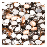 Engrampado 8x10mm C 240 Un Chaton Oval Caixinha Metal Prata