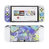 ENIFLY Linda Capa De Encaixe Splatoon Macia à Prova De Choque Compatível Com Nintendo Switch OLED Capa Durável Resistente A Arranhões Para Joycon Conjunto De Pele Protetora De Silicone