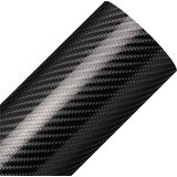 Envelopamento Fibra Carbono 4d Preto 2m X 70cm Imprimax