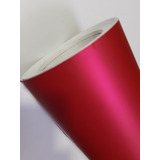 Envelopamento Vermelho Cereja Cromo Fosco Com 1 50m X 1 52m