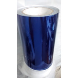 Envelopamento Vinil Cromo Azul Cromado 2m