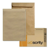 Envelope A4 Saco Kraft Pardo 24 X 34cm 250 Unidades scrity