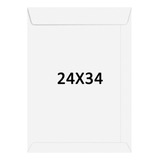 Envelope Branco Folha Oficio a4 24x34cm
