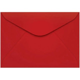 Envelope Carta Vermelho 114x162 Mm C