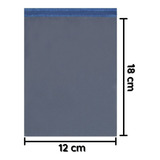 Envelope Cinza Ecoseg 12x18 12 X 18 Tipo Sedex 100 Unidades