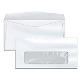 Envelope Com Visor Transparente 11 X 22 Cm Branco 1000 Unide