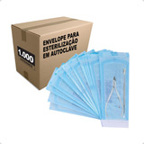 Envelope Esterilização Autoclave Auto Selante 9x23cm 1000 Un