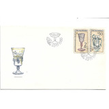 Envelope Fdc 2 Selos Vidro 2 E 50 Tchecoslováquia 1985