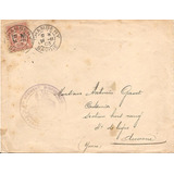 Envelope França 1903 Franquia Militar Selo Fm 2 Circulado