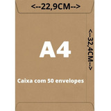 Envelope Para Folha A4 Kraft Natural