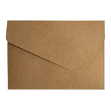 Envelope Rústico Kraft Convite De Casamento 21x15 C 100