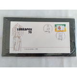 Envelope Selo Lubrapex 78 Selo Bandeira Reino Unido 1 Dia