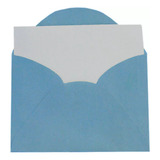 Envelope Visita Vermelho E Cartão Branco Cx 20 Un 11 5x8cm Cor Azul