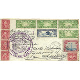 Envelope Zeppelin Estados Unidos 1929 Carimbo