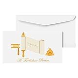 Envelopes A Freilichen Purim Com Cartões De Notas Em Branco Dinheiro Cheque E Porta Moeda Festa Dos Lotes Comemoração Judaica Para Dinheiro Moedas Presentes E Cartões De Presente 8 X 16 Cm