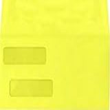 Envelopes De Fatura De Janela Dupla 10 X 24 Cm Cítrico 50 Unidades
