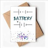 Envelopes Em Branco Para Cartões Comemorativos De Boas Vindas Da Bateria Charge Plus