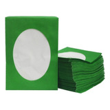 Envelopes Papel Verde Para Cd   Dvd Visor Transparente 100un
