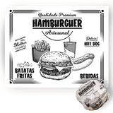 Enviando Normalmente Papel Acoplado Hamburger Lanche 1500 Un