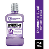 Enxaguante Bucal Antisséptico Com Flúor Menta Fresca Listerine Cuidado Total Zero Álcool Frasco 250ml
