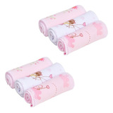 Enxoval 6 Und Faixa Cordao Umbilical Rosa 100 Algodao Bebe