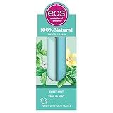 Eos Bálsamo Labial 100 Natural Baunilha E Menta Doce Hidratação Para O Dia Todo 4 G Pacote Com 2
