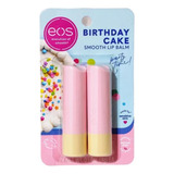 Eos Kit Lip Balm Birthday Cake Bastão Hidratante Labial