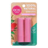 Eos Lip Balm Hidratante Labial Strawberry Sorbet Kit Com 2