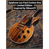 EpiPhone Les Paul Custom Koa Inspiredbygibson