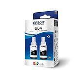 EPSON Kit De Garrafas De Tintas Originais - 2 Garrafas Pretas T664- T664120-2P