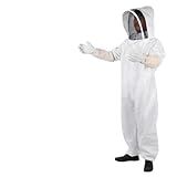 Equipamento De Proteção Para Apicultor Peça única Macacão Luvas De Proteção Para Apicultura Profissional Traje Espacial Roupas De Proteção Para Apicultor XL 