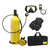 Equipamento Para Mergulho Com Snorkel 2l Tanque De Oxigênio