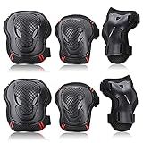Equipamentos De Proteção Moniss Conjunto De Joelheiras 6 Kit Protetor Joelheiras Cotoveleiras Protetores De Pulso Conjunto Protetores Conjunto Almofadas De Proteção Para Andar De Skate De Ciclismo