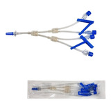 Equipo Infusão Multivias 4 Vias Com Clamp Descarpack 10un
