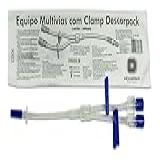Equipo Multivias Clamp Luer Slip Descarpack 40 Unidades