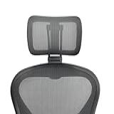 ERGOKING Encosto De Cabeça Compatível Com Herman Miller Aeron Remastered Altura E Inclinação Totalmente Ajustáveis Moldura De Grafite Removível Para Cabide De Casaco Malha De Grafite